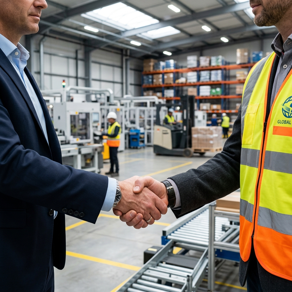 Industrial Partnership Handshake